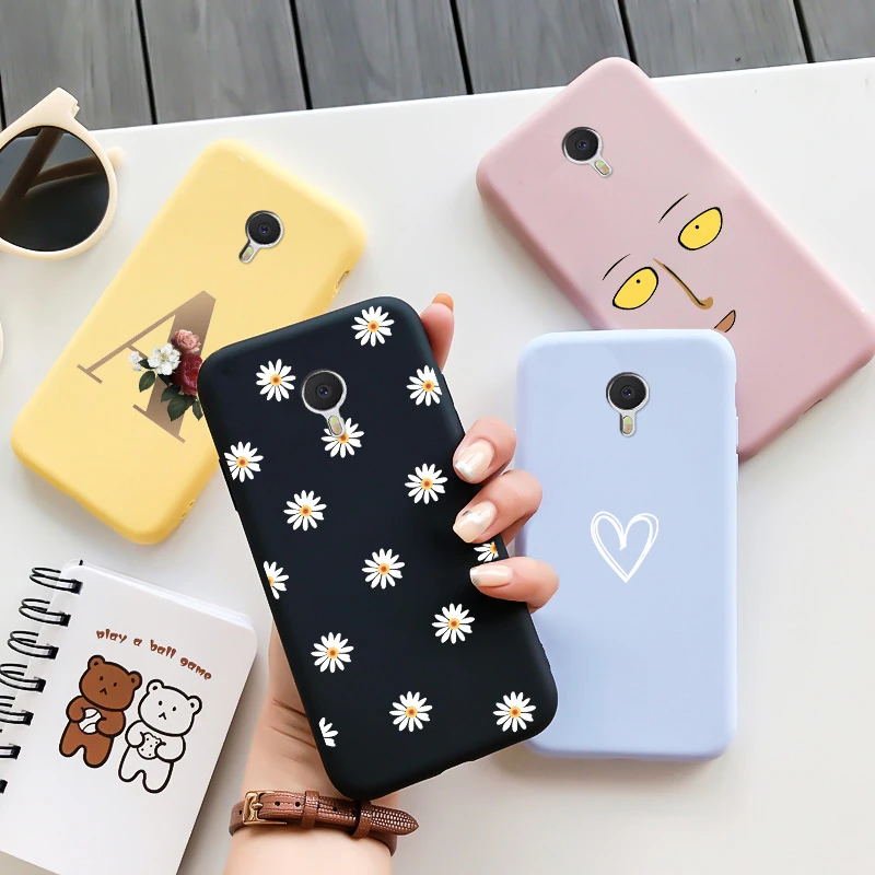 best meizu phone case brand For Meizu Note 3 5 6 Case Candy Colors Flower Pattern Shell Cartoon Painted Soft Silicone Shockproof Phone Back Cover meizu phone case with stones