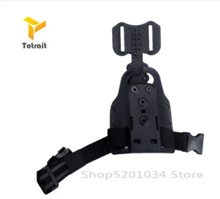 Сафарильная кобура Платформа охотничья тактическая 1911/Глок 17 19/M9/USP универсальный тип падения подсумок для пистолета на бедро платформе - Цвет: black