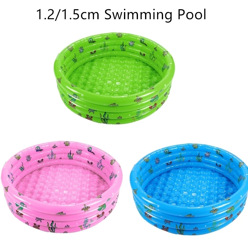

1.5m/1.2m Portable Indoor Outdoor Baby Swimming Pool Inflatable Kids Pool Summer PVC Thickened Water Swimming Tool