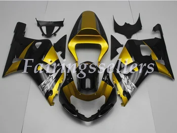 

New ABS Plastic Fairings Kit Fit For Suzuki GSXR600 GSXR750 GSXR 600 750 01 02 03 2001 2002 2003 champagne black
