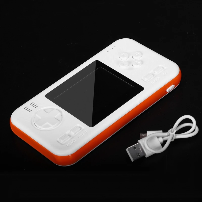Портативная игровая консоль power Bank для видеоигр, ретро игровая консоль 416 стилей, Классический игровой геймпад, оранжевый + белый