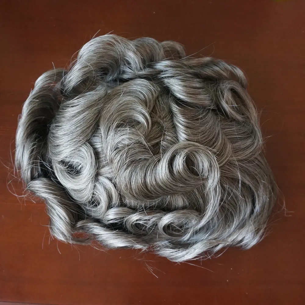 550 # Hstonir Bella Light Density Swiss Lace Toupee Men's Wigs Hair Replacment Man Wig With Lace Front Indian Remy Hair H045 - Парик Цвет: 550 #