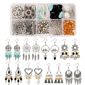 

Retro DIY Alloy Accessories for Jewelry Making Results Crafts Set Making Jewelry Tools Earrings Hook Supplies Handmade
