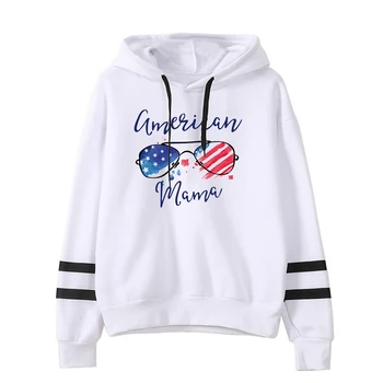 

women hoodies love clothing mama bear sweatshirt harajuku hoodie casual print pullovers oversized korean clothes gothic white