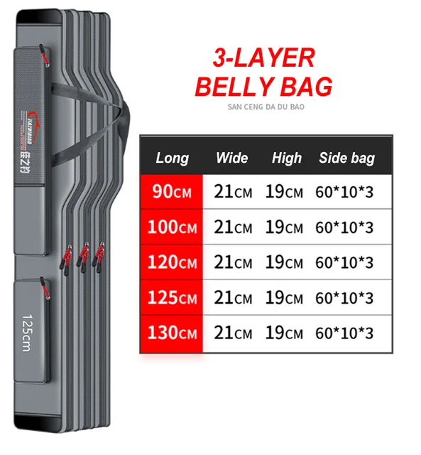 Steel Wire Edge Portable Fishing Bag Multi-Purpose Thicken Waterproof  Durable Case Fishing Rod Bag Fishing Tackle Bag X277G