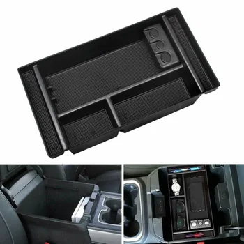 

Plastic Tray Box For GMC Sierra 1500 2019 Inner Center Console Organizer Black