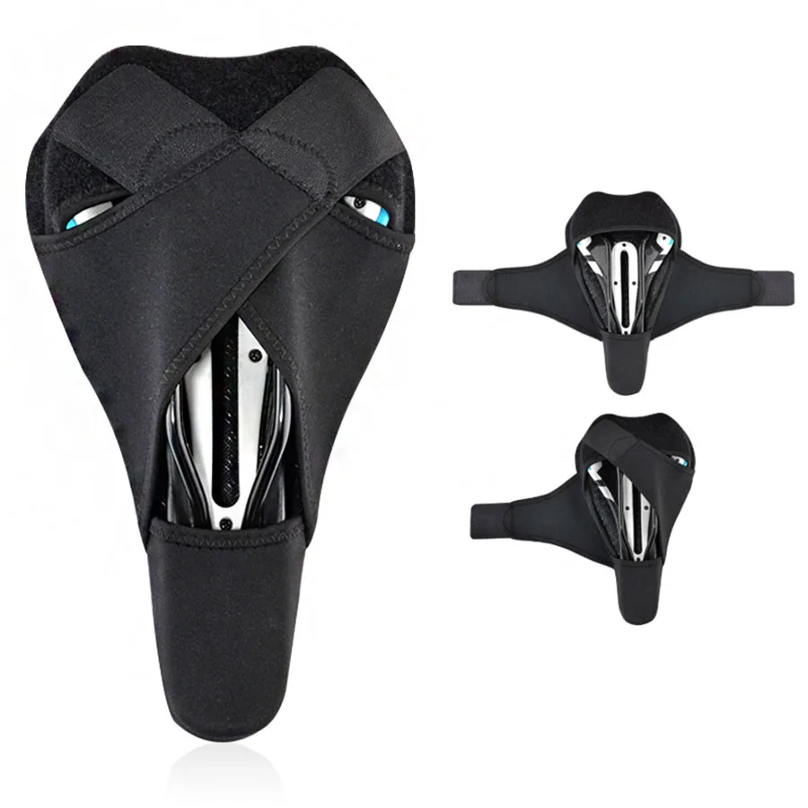 RockBros MTB Road Bike Bicycle Half Shaped Saddle Seat Cover Paded Soft Cusion