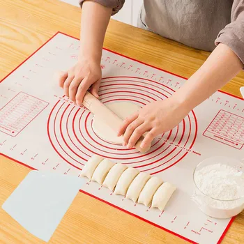 

Silicone Baking Mats Sheet Pizza Dough Non-Stick Maker Holder Pastry Kitchen Gadgets Cooking Tools Utensils Bakeware Accessories