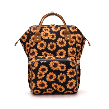 

Lequeen Mommy Backpacks Nappy Bags chrysanthemum animal Diaper Backpack Mummy Large Volume Travel Bag for baby born LPB14