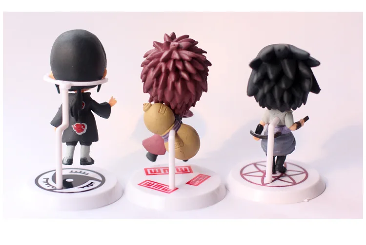 Action Toy Figure Naruto Sasuke Kakashi Figure Set Classic Japanese Anime Figurine Resin Model Builiding Quality Toys For Boys
