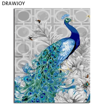 

DRAWJOY Framed Picture Painting & Calligraphy DIY Painting By Numbers Coloring By Numbers For Living Room Wall Art