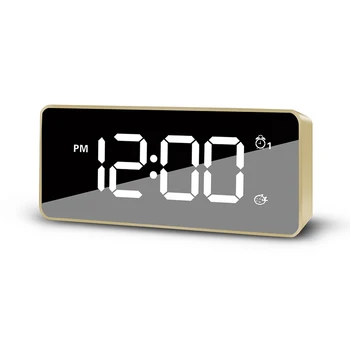 

Music LED Snooze Luminous Alarm Clock Electronic Digital Silent Alarm Clock Portable Multi Function Student Alarm Clock MM60NZ