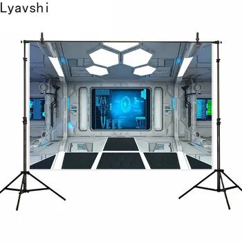 

Lyavshi photography backdrop light Science fiction spaceship interior photography Space for photo studio background