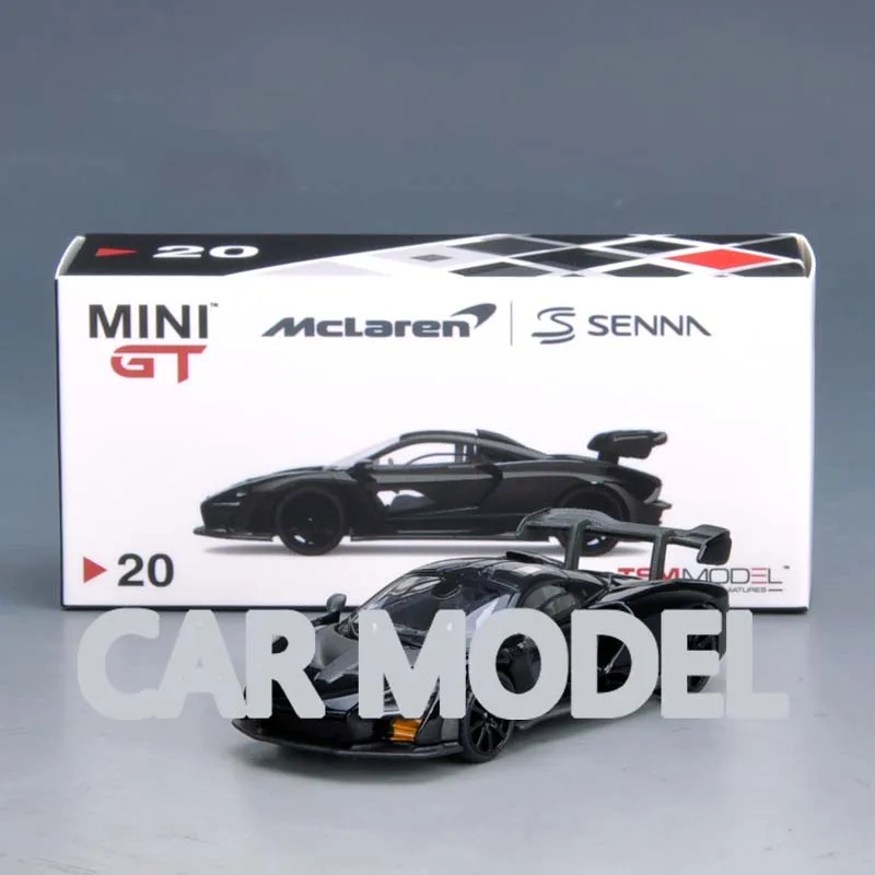 Игрушечные автомобили TSM MINI GT McLaren Senna модель автомобиля из сплава в масштабе 1:64