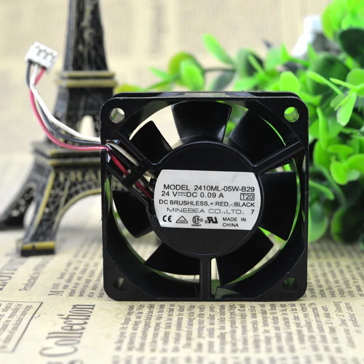 2410ML-05W-B29 24V 0.09A 60*60*25 мм защита двигателя охлаждения