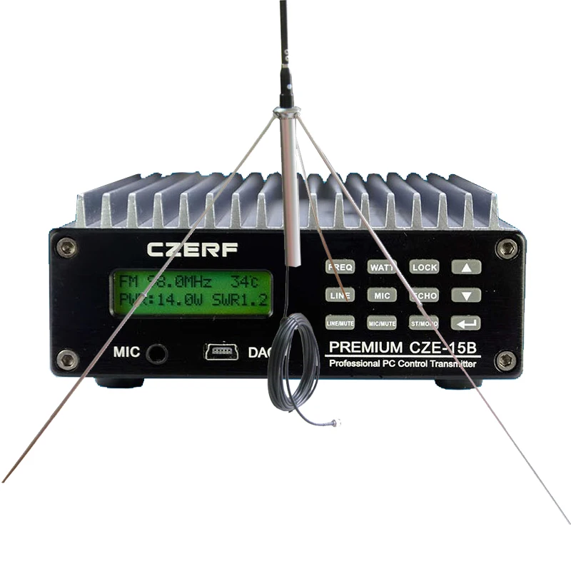 

Computer or Phone Control 15w FM Radio Transmitter for Village/Country Radio Station