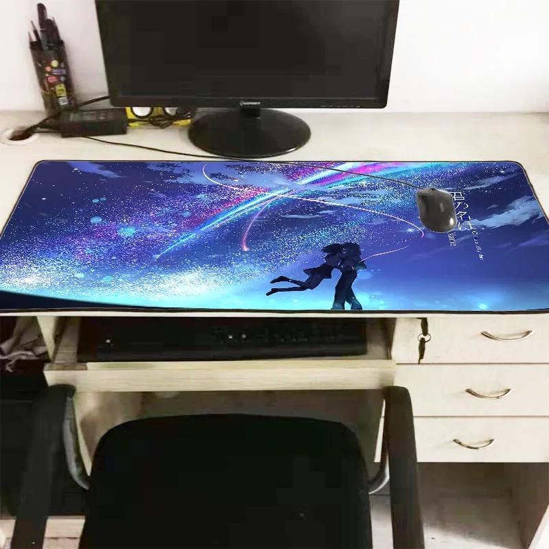  Anime Girl Blue Sky Large Gaming Mouse Pad PC Laptop Computer Mousepad Desk Keyboard Mat for LOL CS
