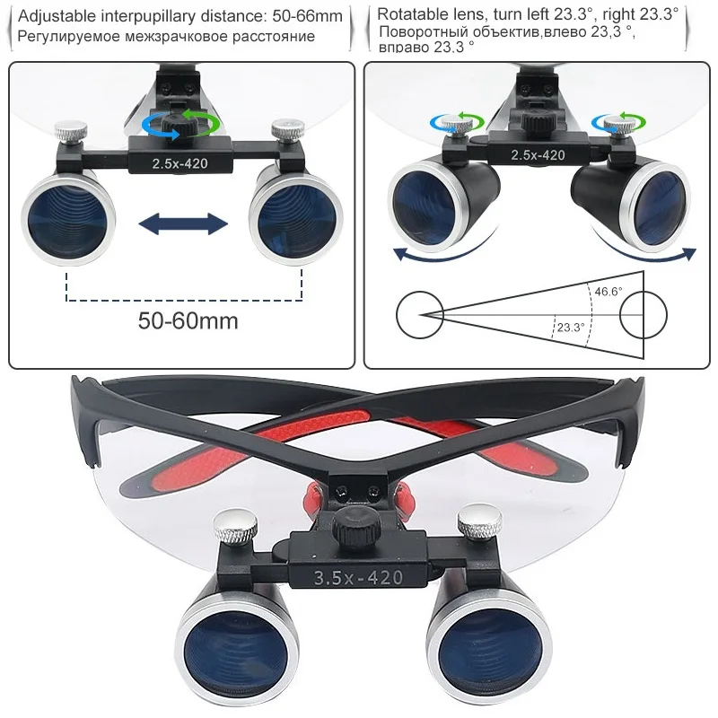 lupa binocular da odontologia 25x 35x lupas 01