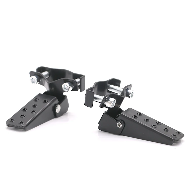 Retro Motorcycle Scooter Foldable Foot Pegs Clamp-on Axle Pedal Universal Footrests Motorbike Highway Peg CG125 GN125 AX100