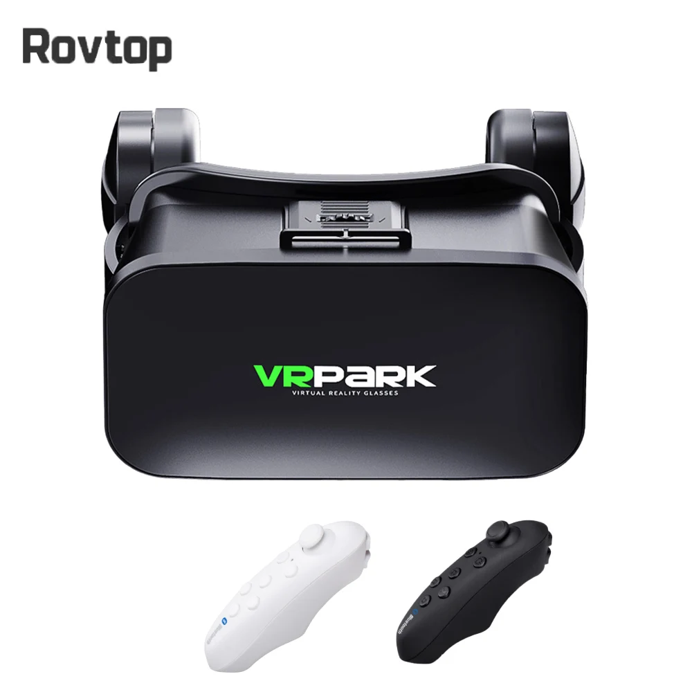 Rovtop VR Виртуальная реальность 3D очки 3D Картонная гарнитура шлем для iPhone Android смартфон стерео гарнитура VR коробка VR игры