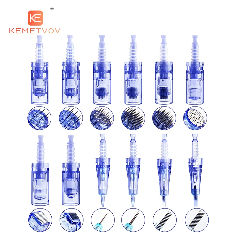 Картридж с байонетными иглами для Dr pen A6 Nano/9 pin/12/36 pin/42 pin Micro Сменные иглы 10/50/100 шт. |