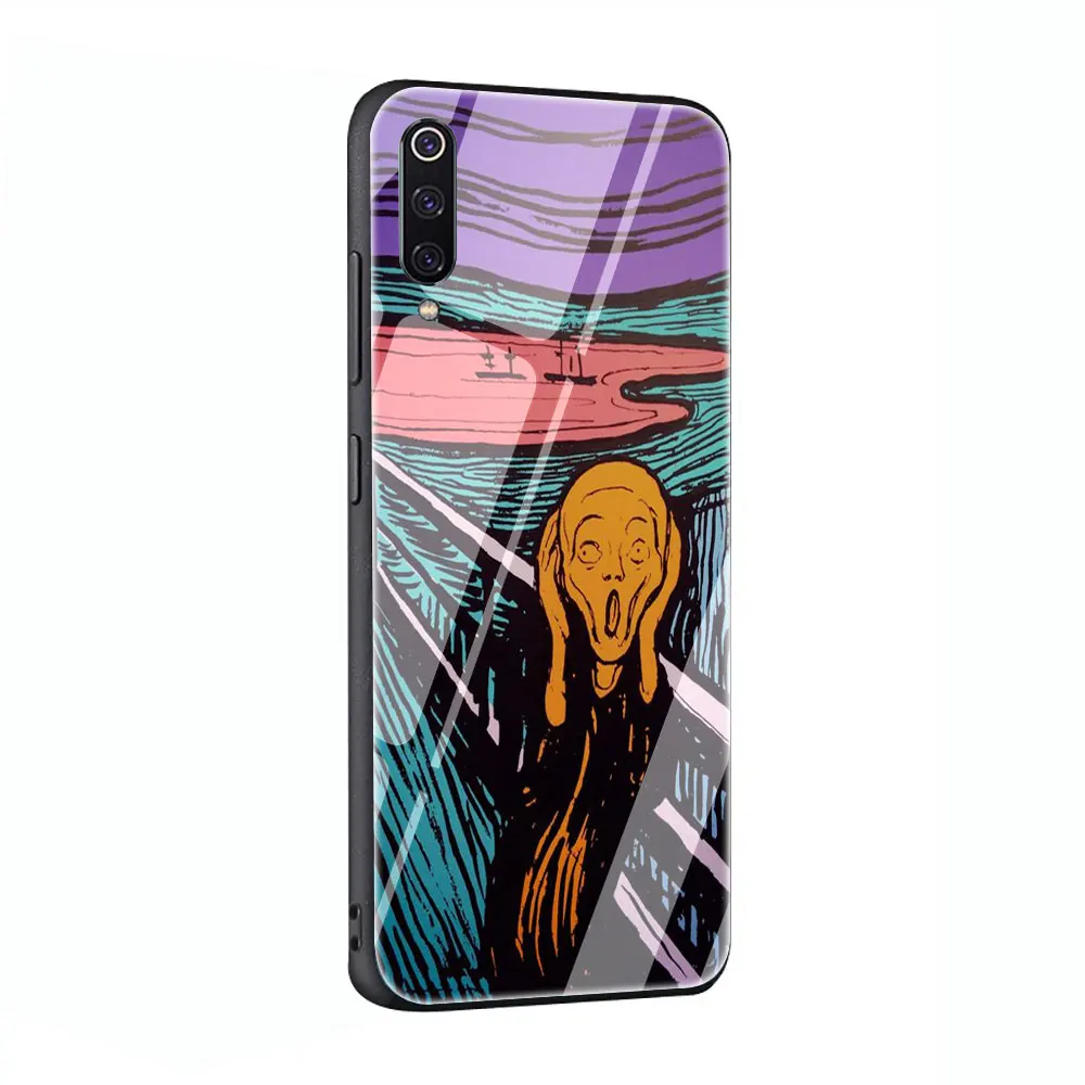 Edvard Munch чехол с закаленным стеклом для Xiaomi 8 Lite A1 A2 9 Redmi Note 5 6 7 Pro 6A 4X F1 - Цвет: G5