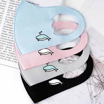 

1PCs Cute Cartoon Pattern Kids Mask Washable Reusable Children's Mask Dustproof Mouth Face Mask Winter Warm Windproof Mascarilla