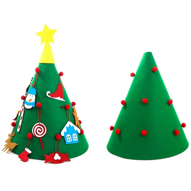 Hot Sale Felt Christmas Tree for Kids 3.2Ft Diy Christmas Tree with Toddlers 18Pcs Ornaments for Children Xmas Gifts Hanging Hom