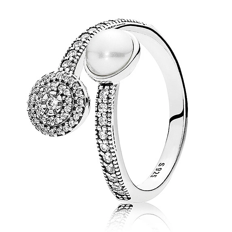 30% серебряное кольцо Forever Hearts, светящееся свечение, сияющее с кристаллами, фирменное кольцо, 925 пробы, серебро, сделай сам, Европейское ювелирное изделие