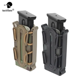 Tactical 9mm Molle Pistol Mag Military Magazine Pouch Hunting Holster Fastmag with Belt Clip and Molle Soft Shell Mag Pouch