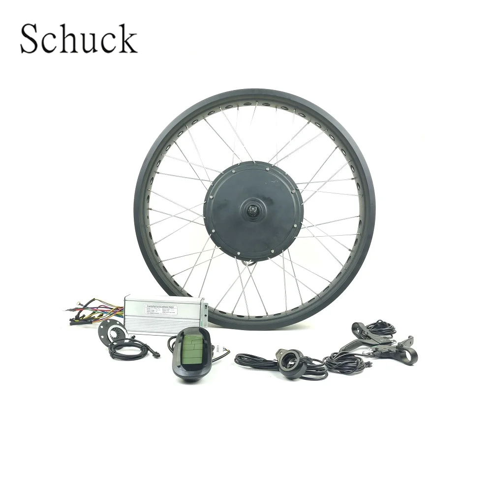 Schuck заднее колесо бесщеточный мотор ступицы fat tire 48V1000W с LCD6 displayelectric велосипед BLDC Снежный велосипед ebike конверсионный комплект