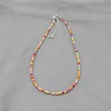 99175-6cec15.jpg Collier ras du cou Simple en perles de rocaille pour femmes, Collier de bohème coloré fait à la main, cadeau de bijoux