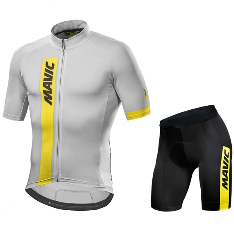 2021 Summer MAVIC Cycling Jersey Short Sleeve Set Maillot Ropa Ciclismo Uniformes Quick-dry Bike Clothing MTB Cycle Clothes