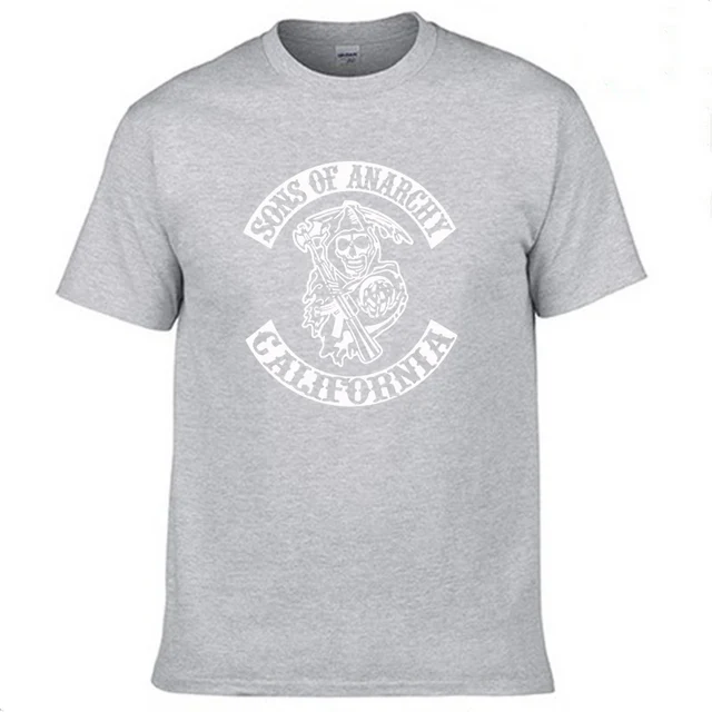 SOA Sons of anarchy the child Fashion SAMCRO Print T-Shirt Men/women Fashion Hip Hop short sleeve Cotton Casual Mens Tee Shirts 808