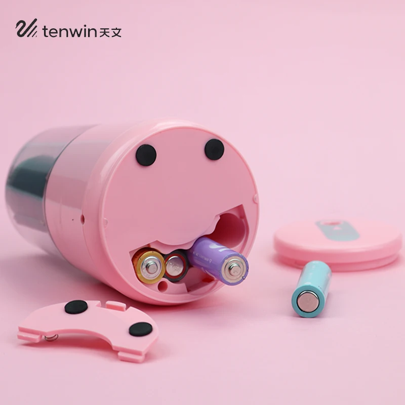 Tenwin 8020 Electric Auto Pencil Sharpener Colored Pencil Sharpener Stationery Battery/Pluggable Charge Powered Student Supplies