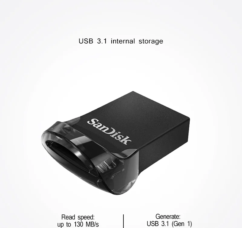 SanDisk CZ430 мини USB 3,1 флеш-накопитель 128 Гб 64 ГБ 32 ГБ 16 ГБ памяти USB флешка USB 3,1 Флешка флэш-диск для компьютера