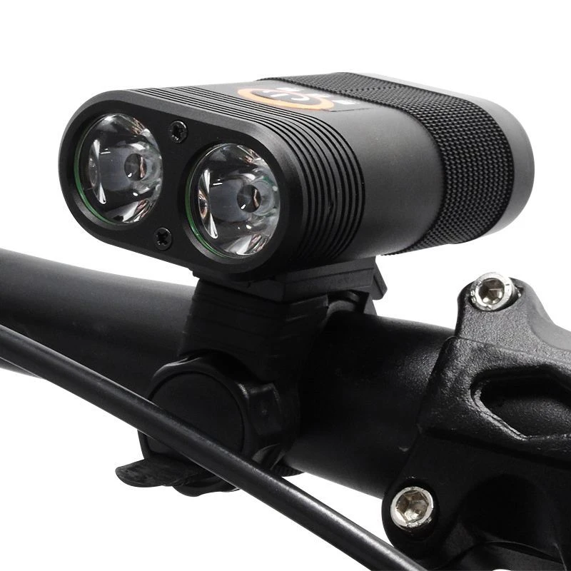 

Riding Bike Bicycle Light USB Rechargeable Front LED Waterproof 1800MAH Cycling Flashlight for Bicycle Lights Headlight