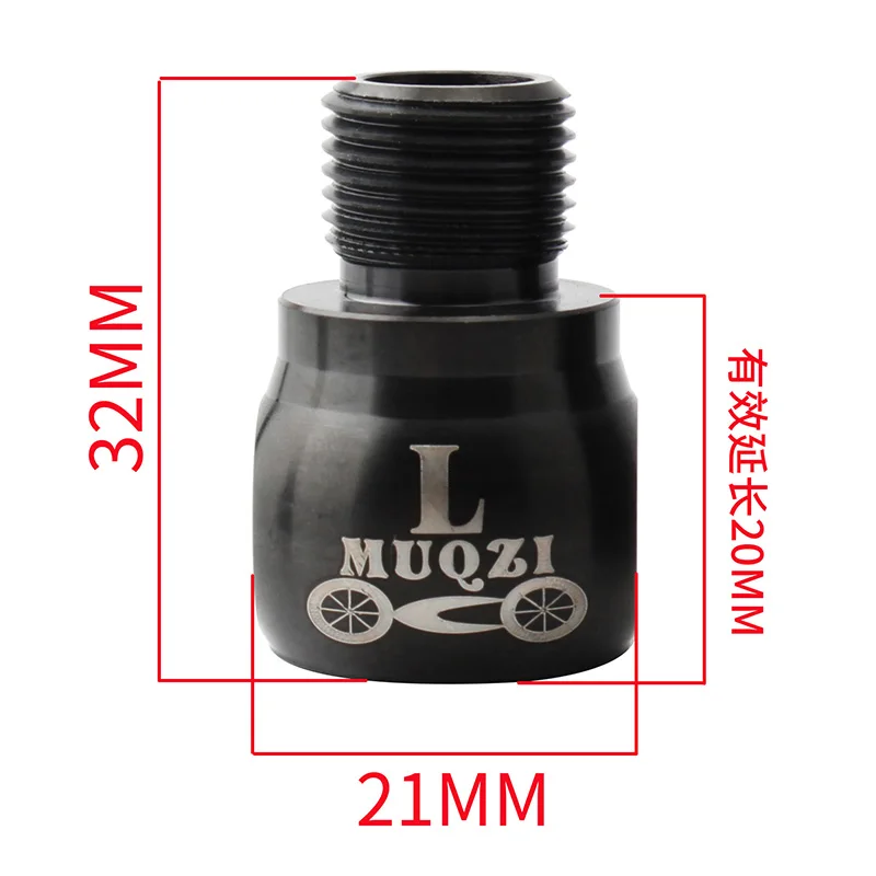 MUQZI 1 пара горный шоссейный велосипед MTB фиксированная Шестерня складной велосипед педаль расширение сиденье для стержня удлинитель винт Нержавеющая сталь аксессуары