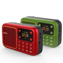 Мини портативный динамик музыкальный плеер FM радио приемник MP3 TF карта светодиодный дисплей легкий громкий динамик