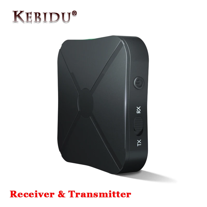 Kebidu беспроводной 2 в 1 Bluetooth 4,2 приемник Bluetooth передатчик адаптер аудио с 3,5 мм AUX аудио для домашнего ТВ MP3 ПК