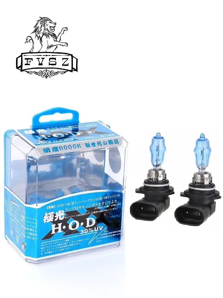 2 шт HOD HB4 9006 100W Автомобильные галогенные фары 6000K дизайн источник Супер яркий автомобильный белый светильник лампы(пара/DC 12 V