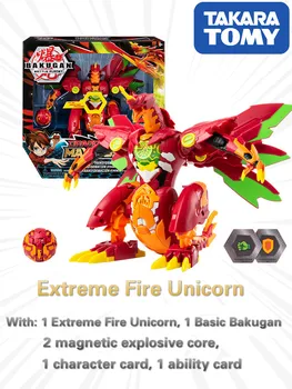 

TAKARA TOMY BAKUGAN 25cm Extreme Fire Unicorn Genuine Brand New Exclusive Dinosaur Burst Catapult Competition Toy