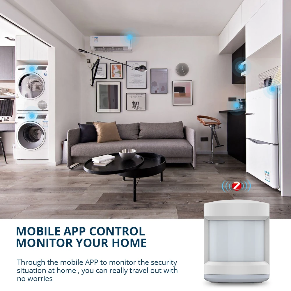 Sensor de Movimento Sistema de Segurança em Casa Zemismart Tuya Zigbee Detector Sensor Inteligente Pir 2mqtt Desconz 3.0 - Image 6