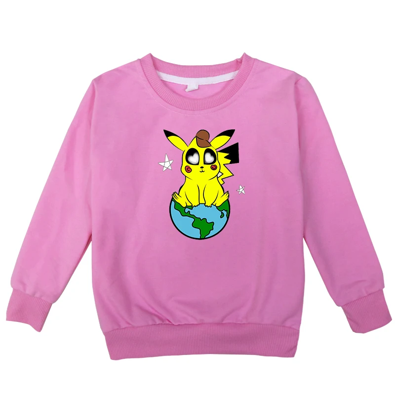 Hoodies 13 Sudadera/толстовки для малышей с принтом Покемон Пикачу топы для мальчиков и девочек, весенние топы с длинными рукавами, худи с v-образным вырезом детские толстовки с капюшоном для девочек, Rupas - Цвет: Hoodies 13