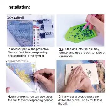 

New 30cmx45cm Cat Round Stones Cartoon 5d Diamond Painting Diamond Embroidery Rhinestone Picture Diamond Dimond Needlework