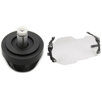 

Headlight Guard Cover for Bmw R1200Gs Lc Adv Adventure 2012-2018(Transparent) & Cardan Crash Slider Protector