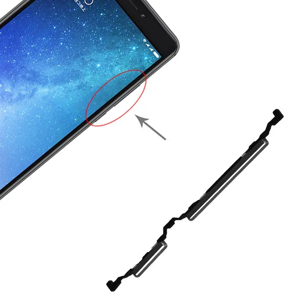 Power Button and Volume Control Button for Xiaomi Max 2 Side Keys Spare Parts Switch Flex Cable