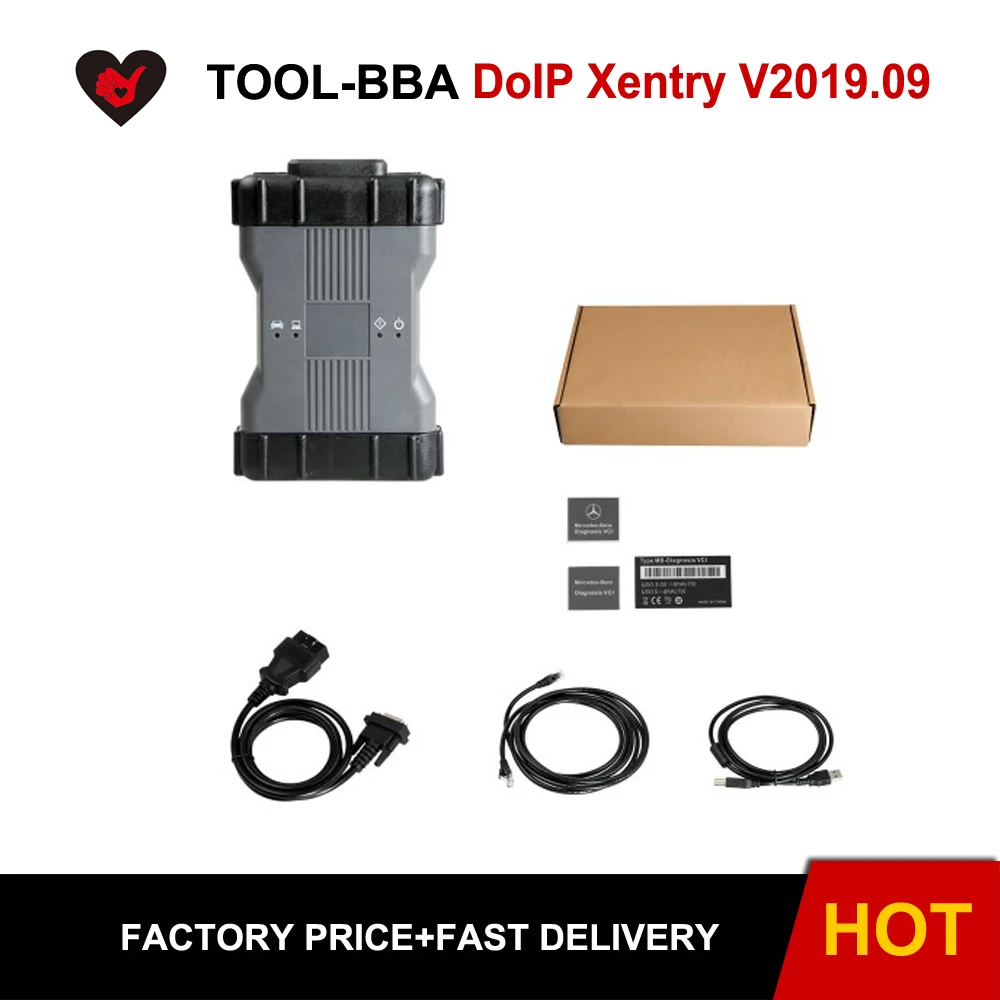 Для Mercedes Benz C6 OEM DoIP Xentry ДИАГНОСТИКА VCI мультиплексор с V2019.9 программным