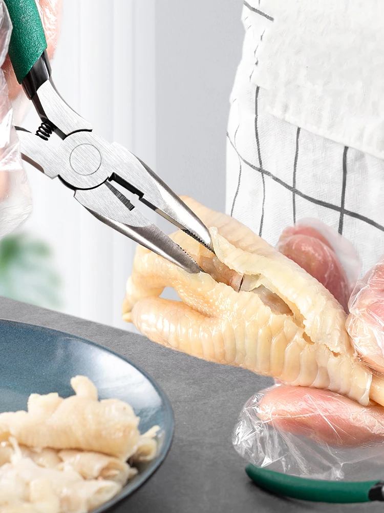 Chicken Feet Boneless Pliers Bone Shaving Scissors Clip Boneless Chicken Duck Goose Claw Boning Knife Bone Needle Nose Pliers