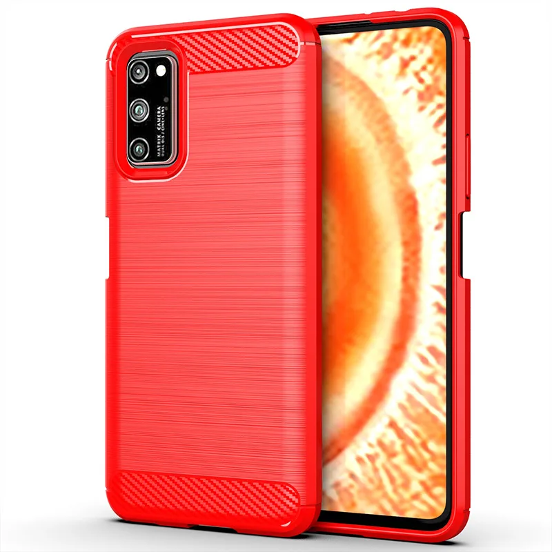 Чехол для huawei Honor V30, матовый Силиконовый чехол из углеродного волокна для huawei Honor V30 Pro